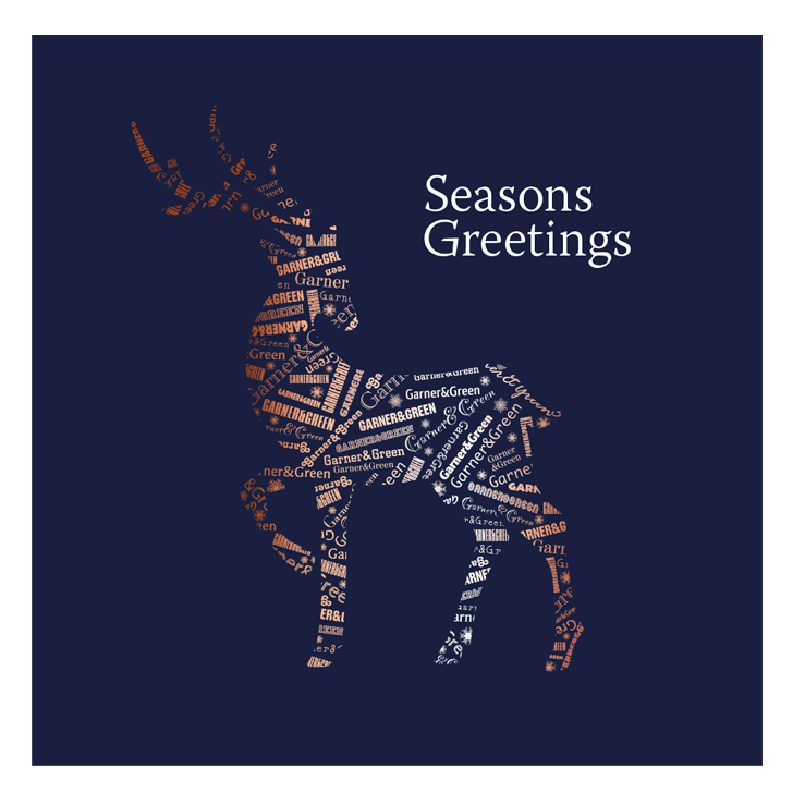 Foiled Christmas card