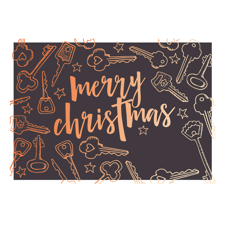 Foiled Christmas cards