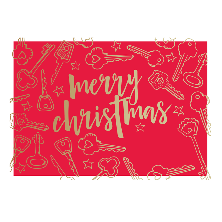 Foiled Christmas card