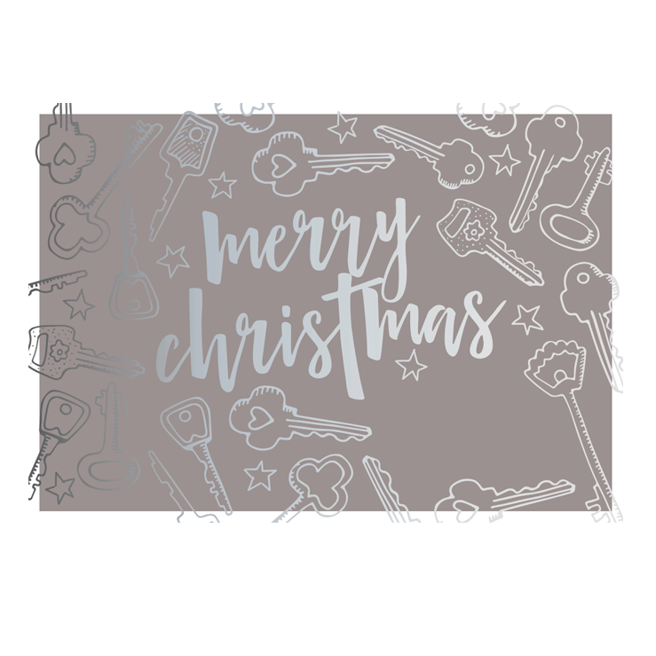 Foiled Christmas card
