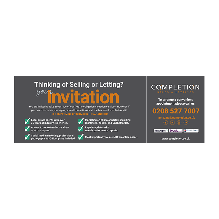 Selling or letting invitation 