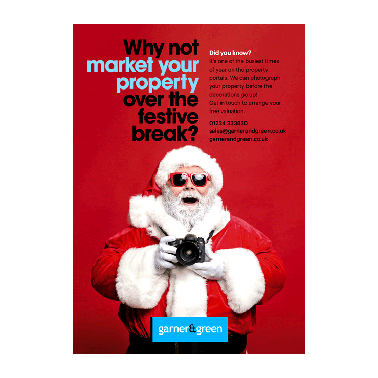 Christmas estate agents leaflet 