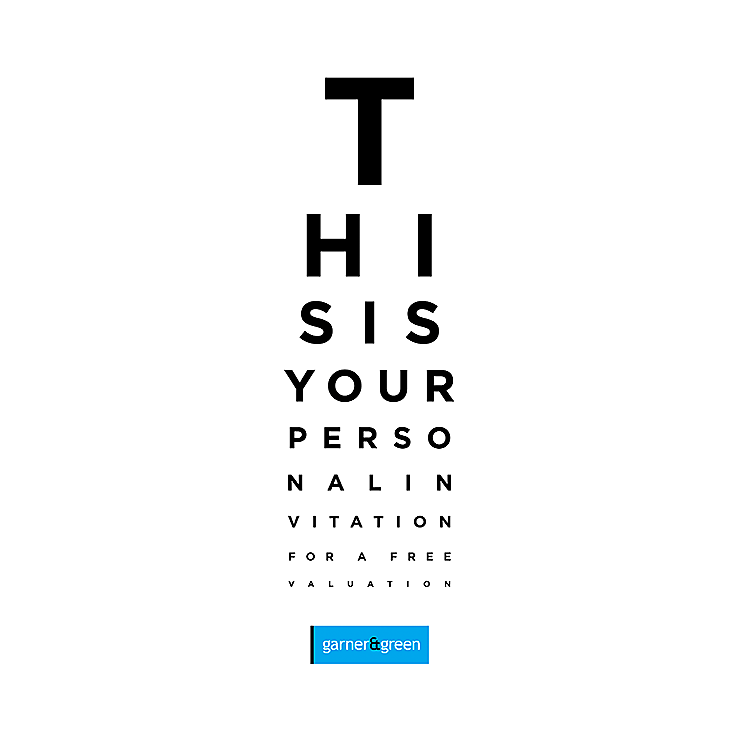 invitation for a free valuation 20/20 eye chart