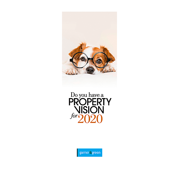 Dog with glasses leaflet design