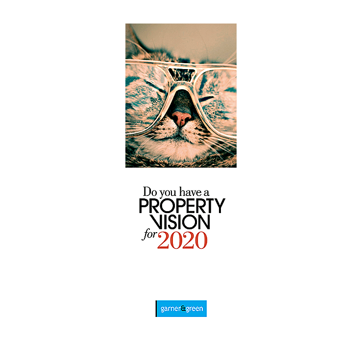 Cat with glasses leaflet