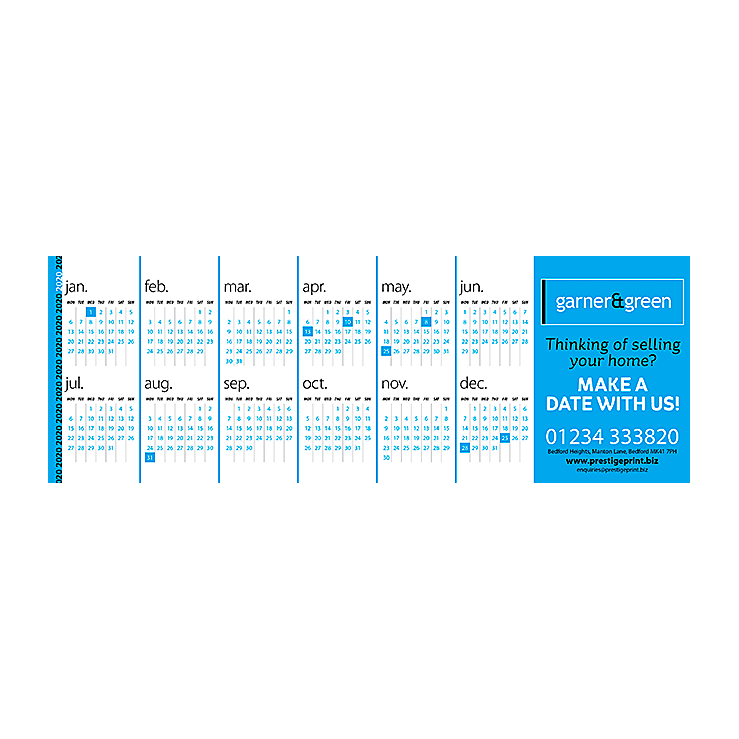 2020 landscape calendar leaflet