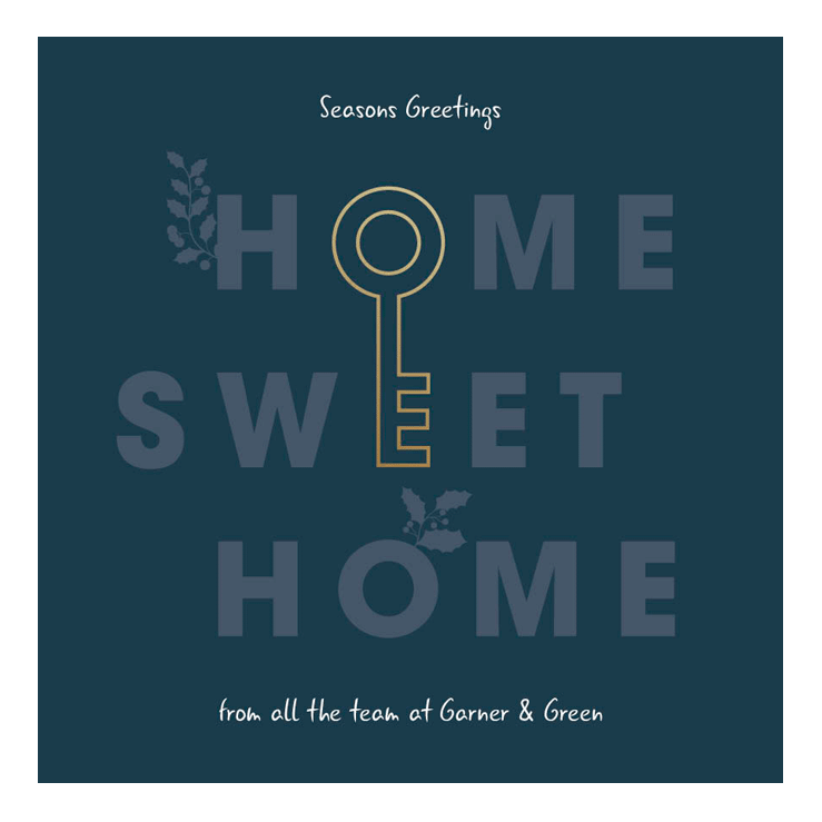 Personalised Foiled Christmas card