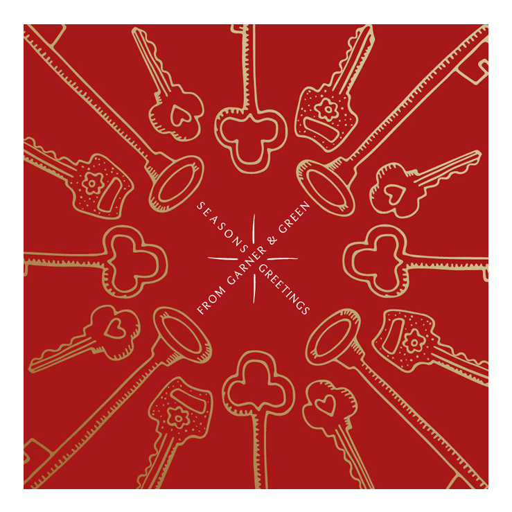 Foiled Christmas card