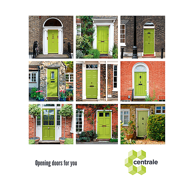 Lime Green front doors