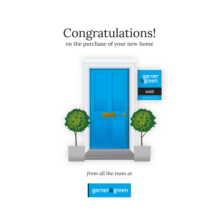 New home welcome card