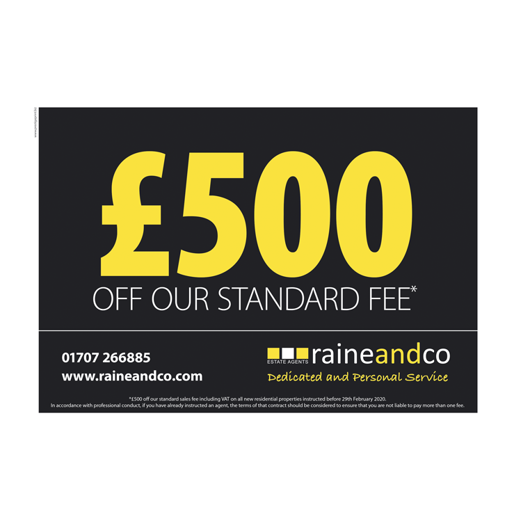 £500 off our standard fee