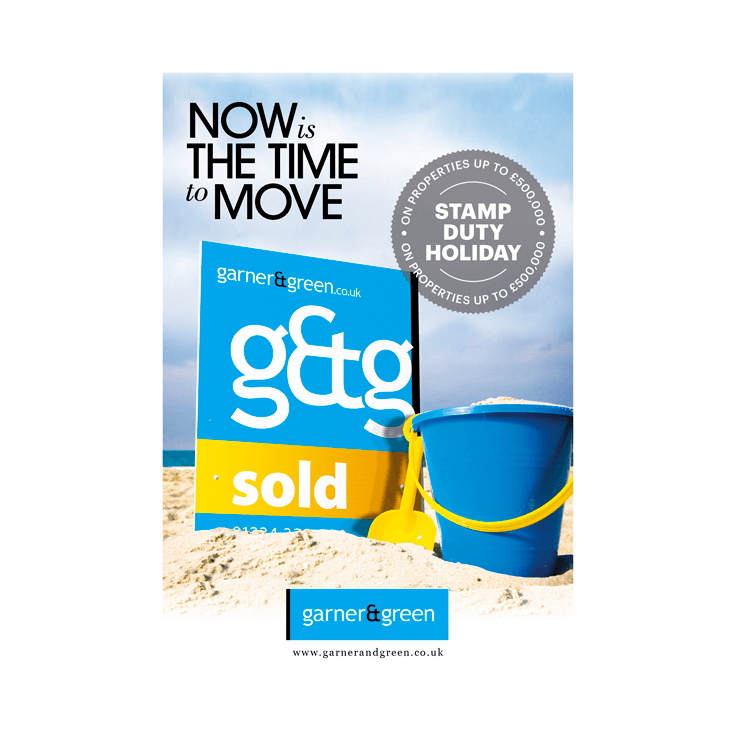 Beach holiday leaflet design