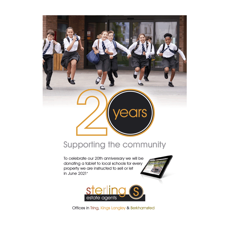 Anniversary leaflet design