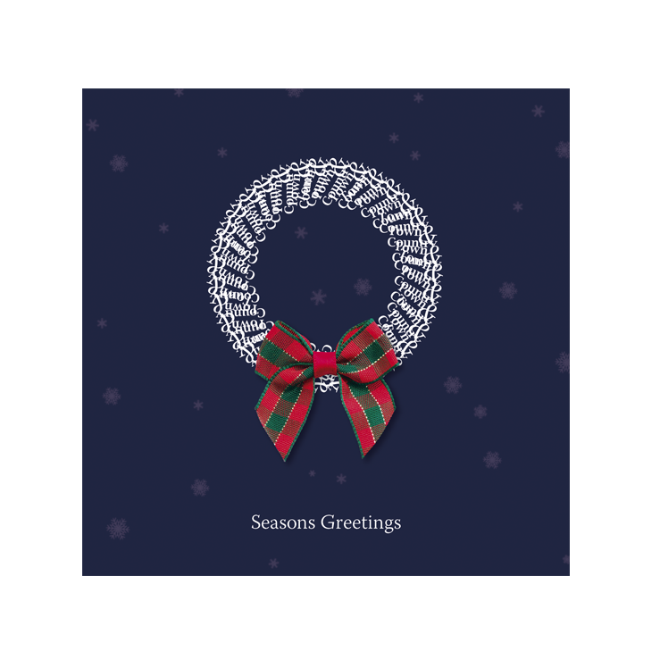 Wreath Christmas card