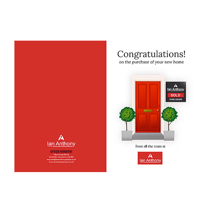 New home greetings card