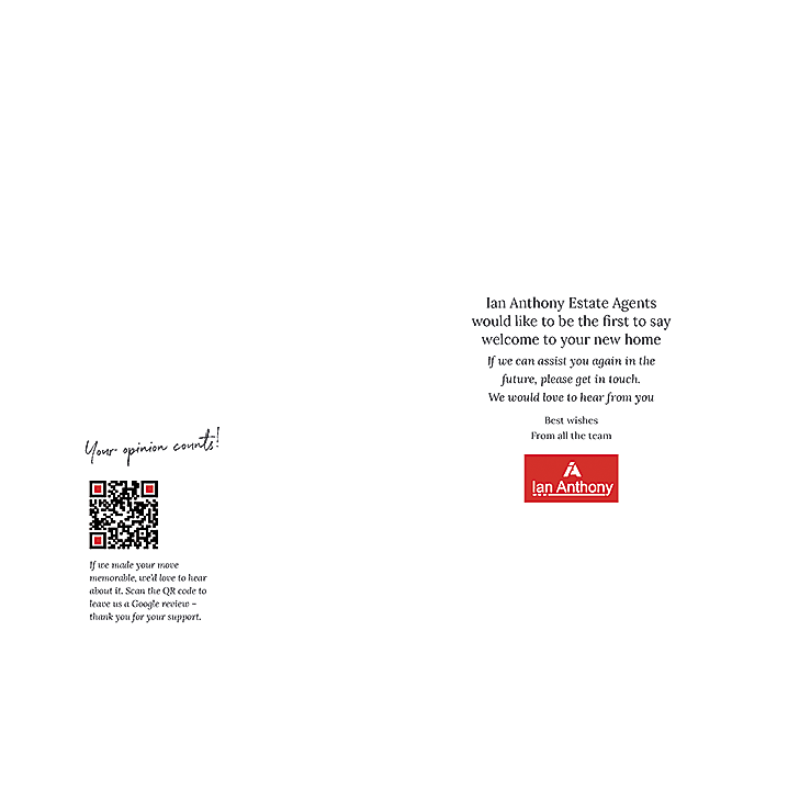 New home greetings card