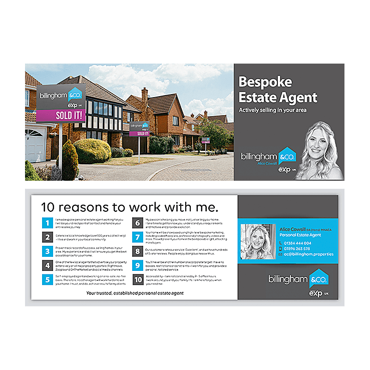 Personal estate agent leaflet 