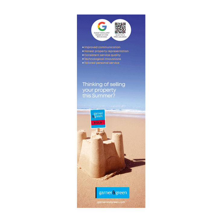 Sandcastles on the beach