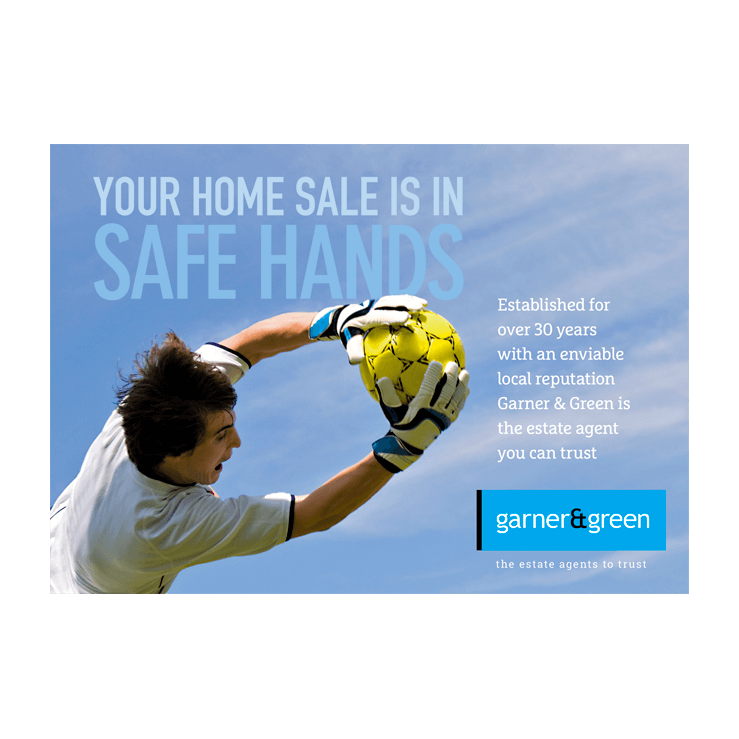 Your home in safe hands Euro 2024 leaflet design