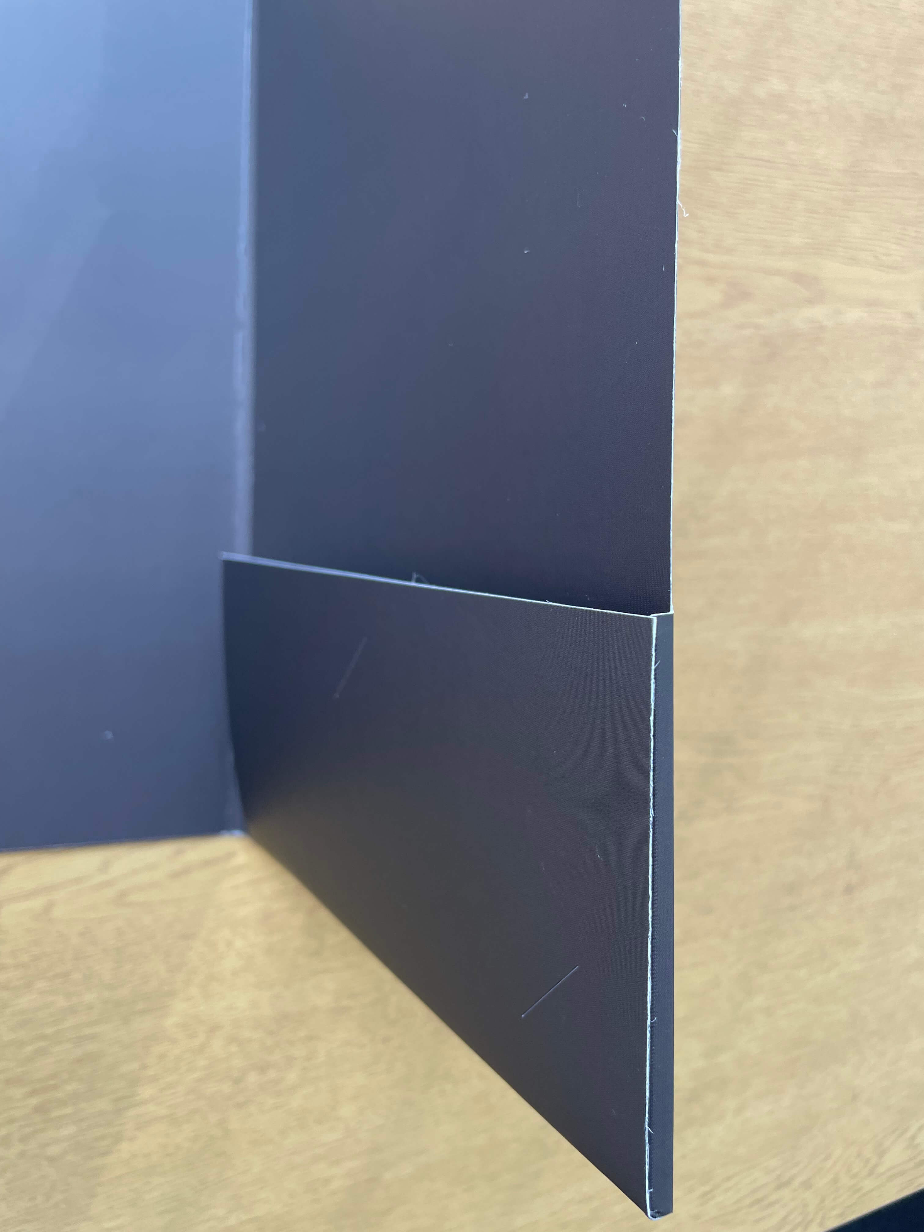 Glued flap