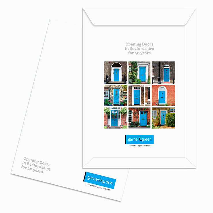 Estate agents printed sample envelope