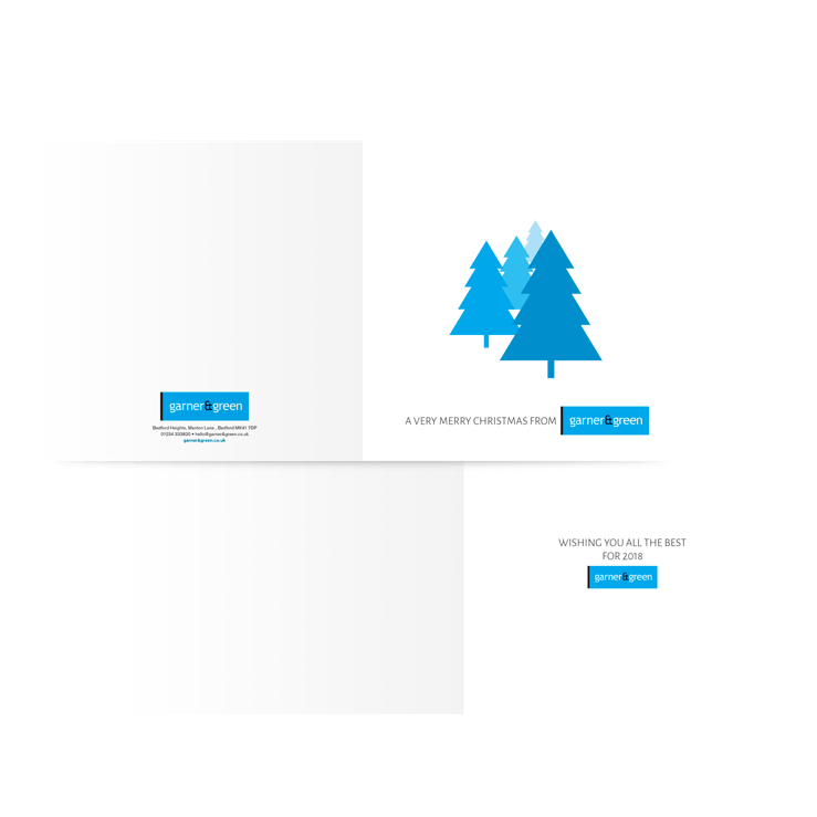 Christmas tree card design