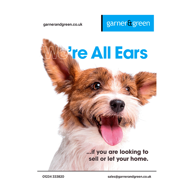 We're all ears dog leaflet