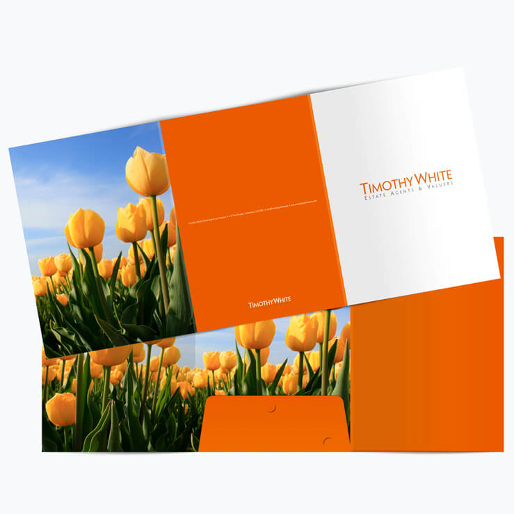 Estate agents 6 page folder Timwhite