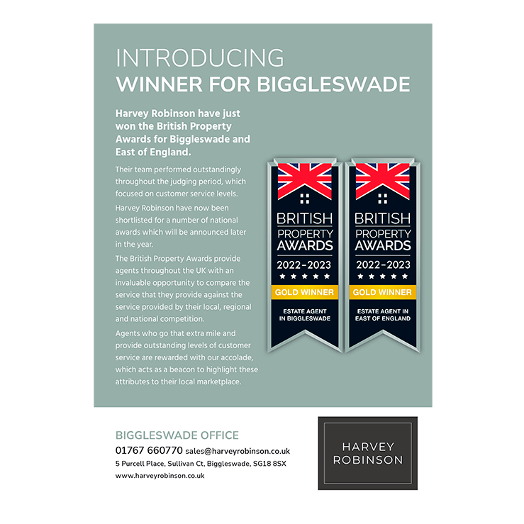 Award winning estate agent leaflet