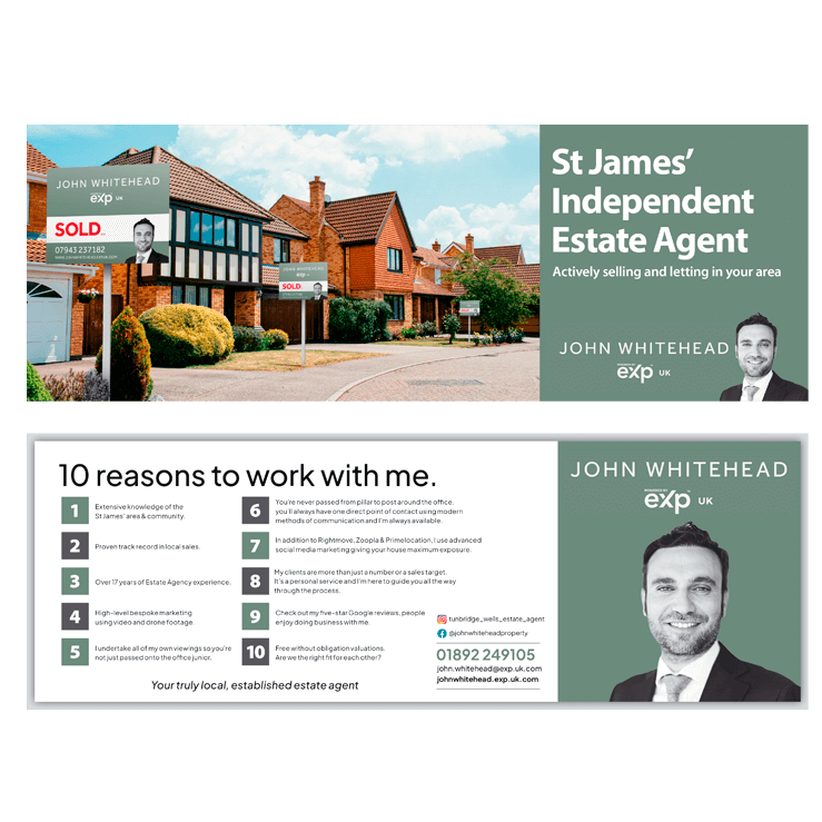 Estate agent flyer design 