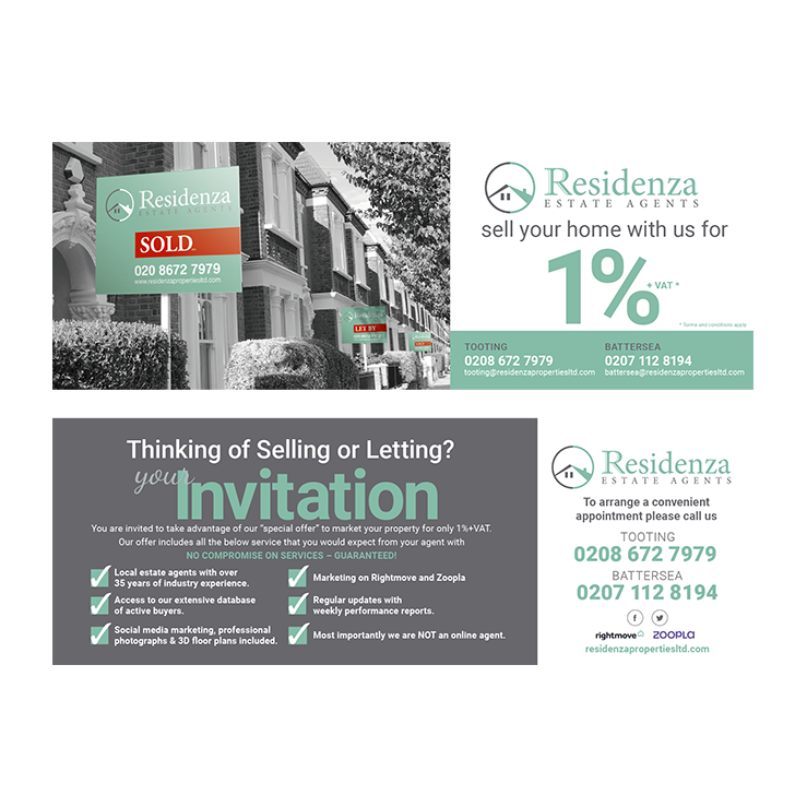 Estate agents leaflet