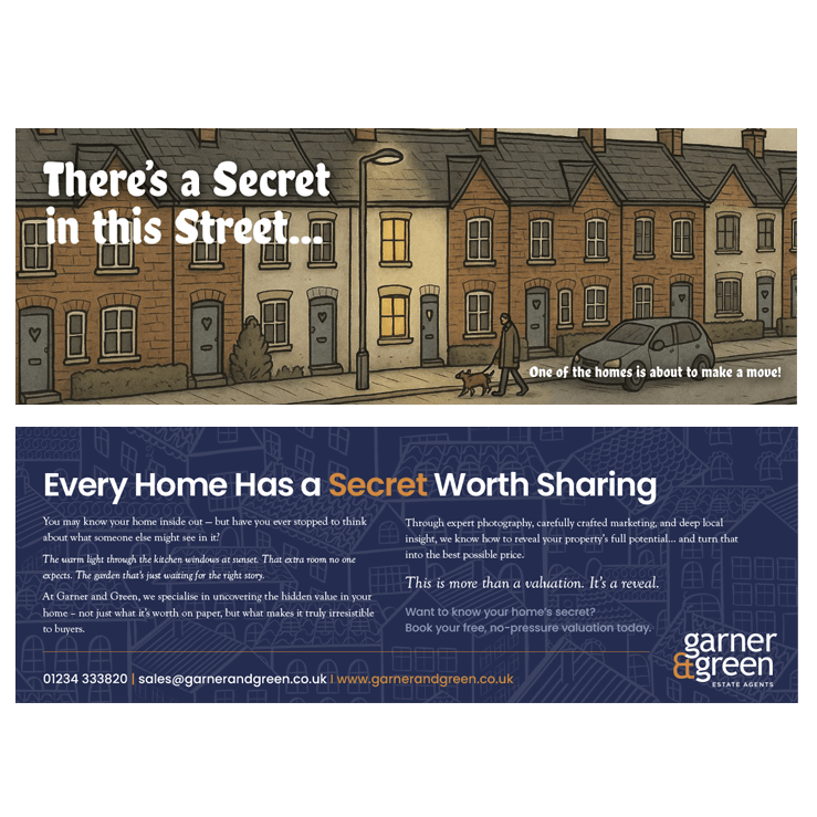 There’s a Secret in this Street – Estate Agent Leaflet Design